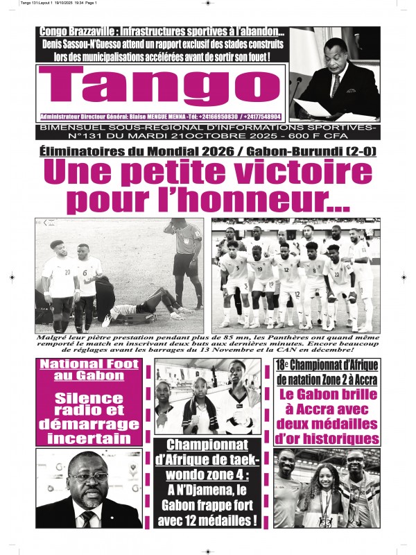 TANGO 21/10/2025