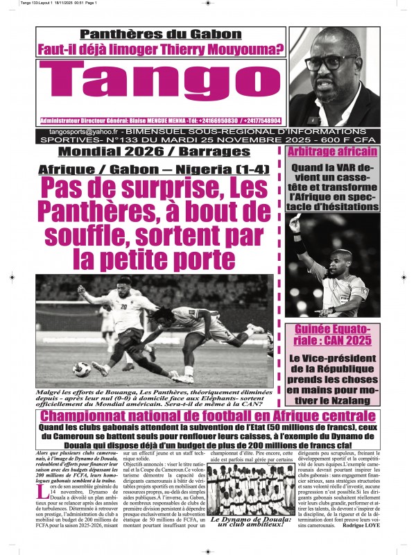 TANGO 25/11/2025