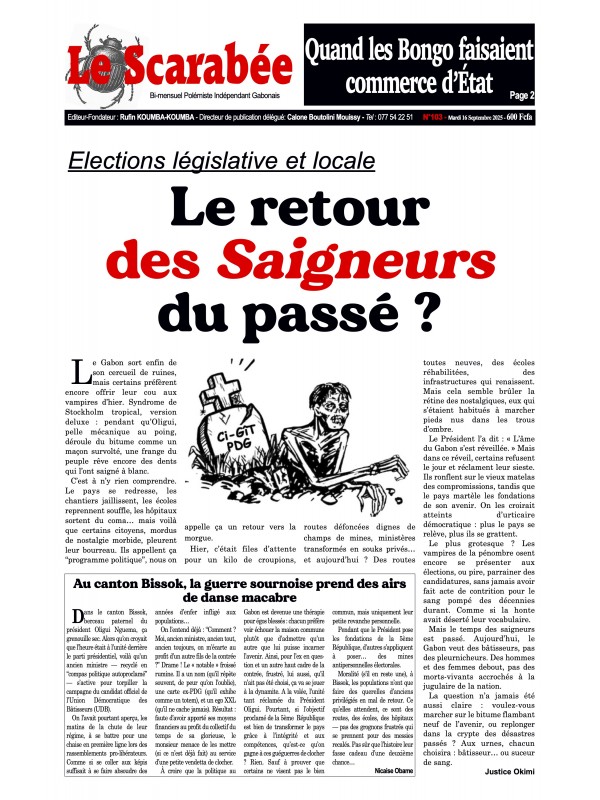 Le Scarabee 16/09/2025