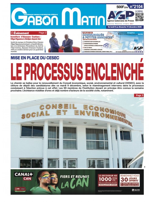 Gabon Matin 08/12/2025