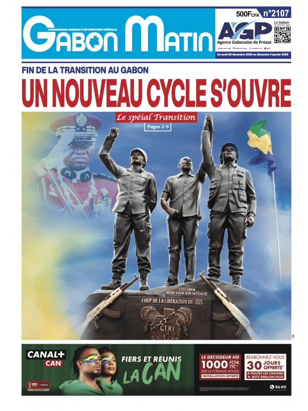 Gabon Matin 29/12/2025