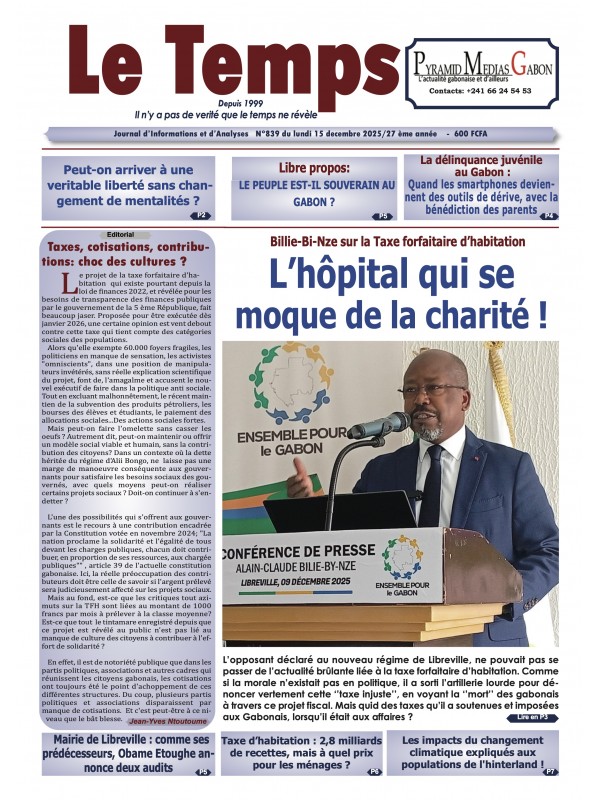 Le Temps 15/12/2025