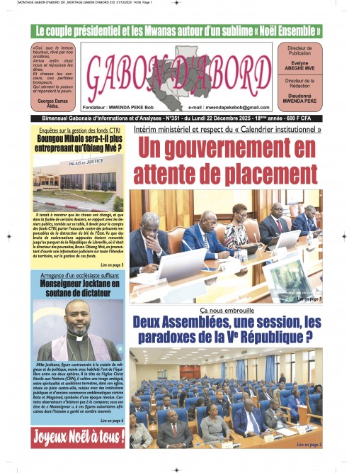 Gabon d'abord 22/12/2025