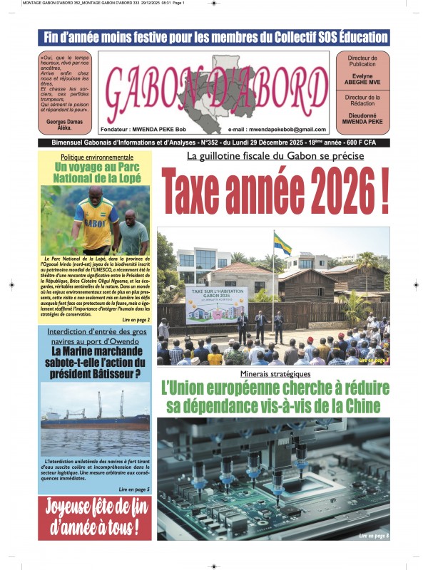 Gabon d'abord 29/12/2025