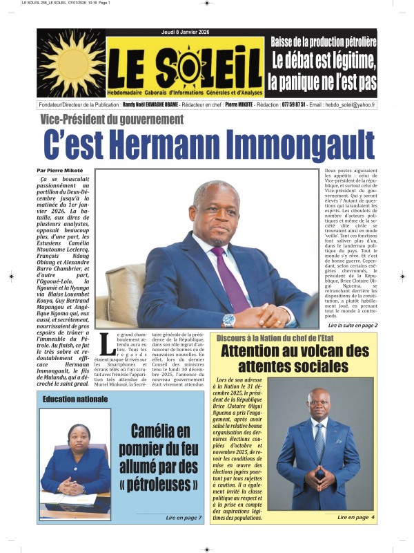 Le Soleil 08/01/2026