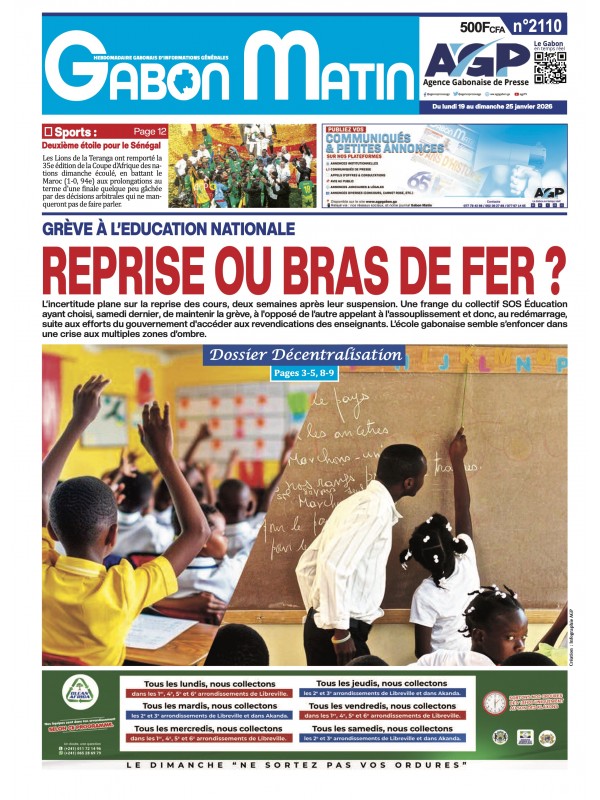 Gabon Matin 19/01/2026