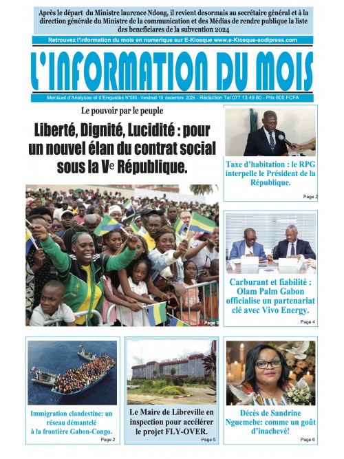 L'information du mois 19/12/2025