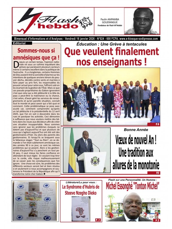 Flash W Hebdo 16/01/2026