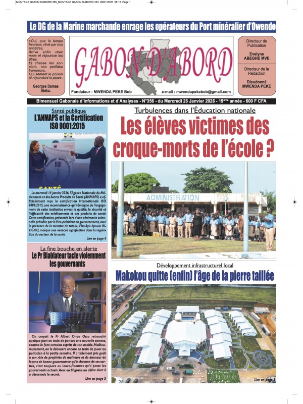 Gabon d'abord 28/01/2026