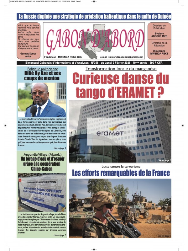 Gabon d'abord 09/02/2026