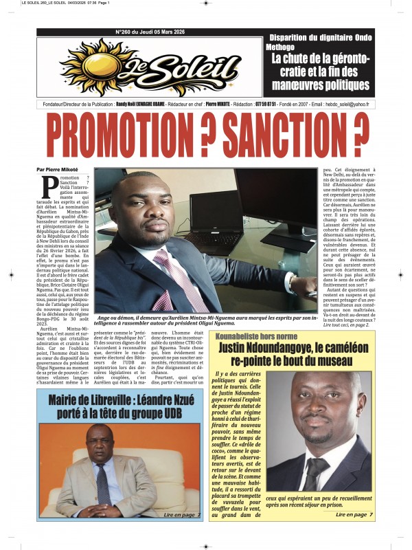 Le Soleil 05/03/2026