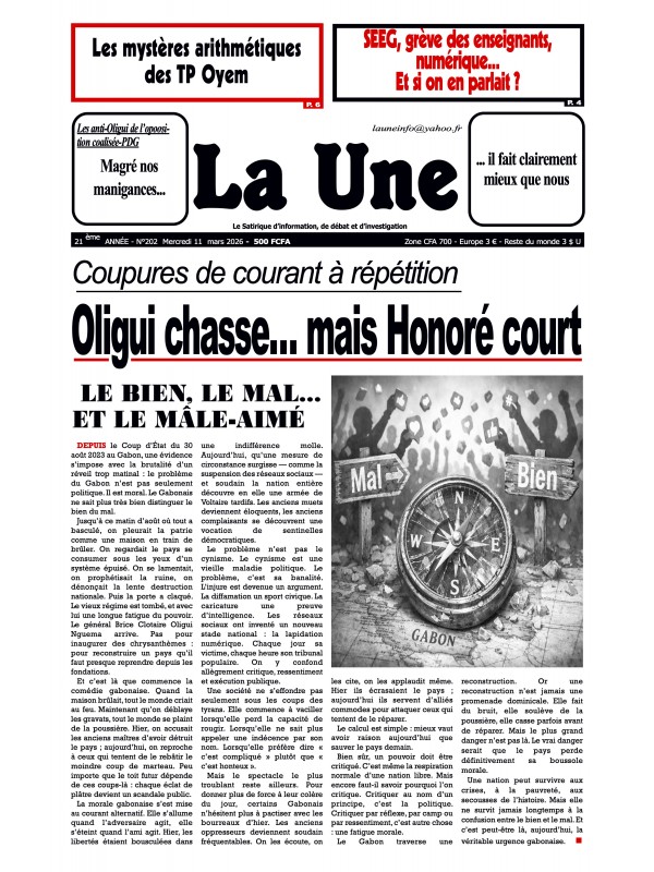 La Une 11/03/2026