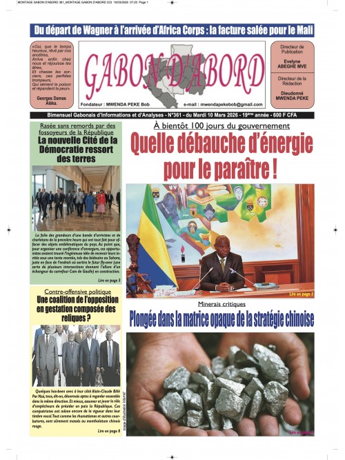 Gabon d'abord 10/03/2026