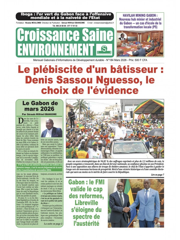 Croissance Saine Environnement 24/03/2026