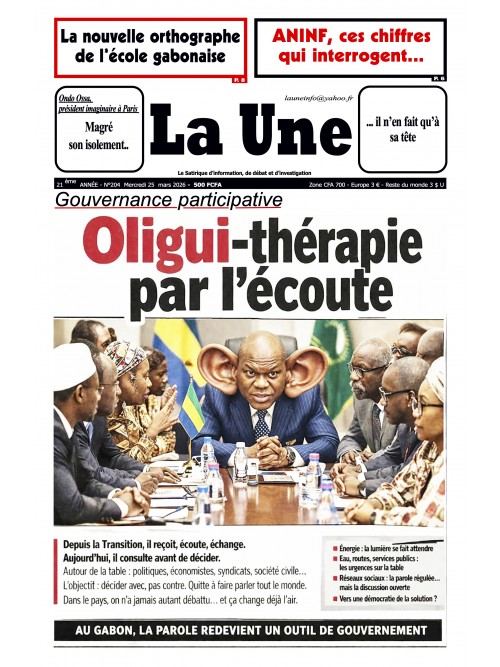 La Une 25/03/2026