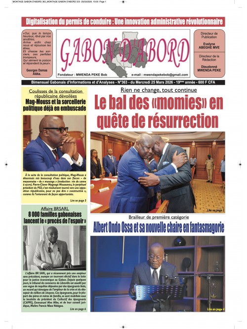Gabon d'abord 25/03/2026