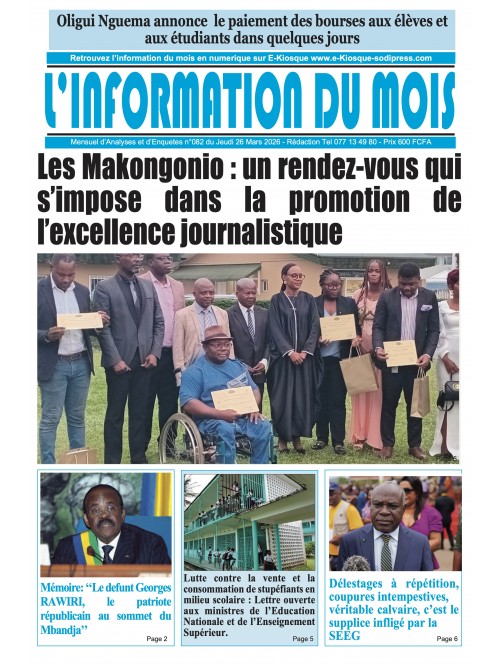 L'information du mois 26/03/2026