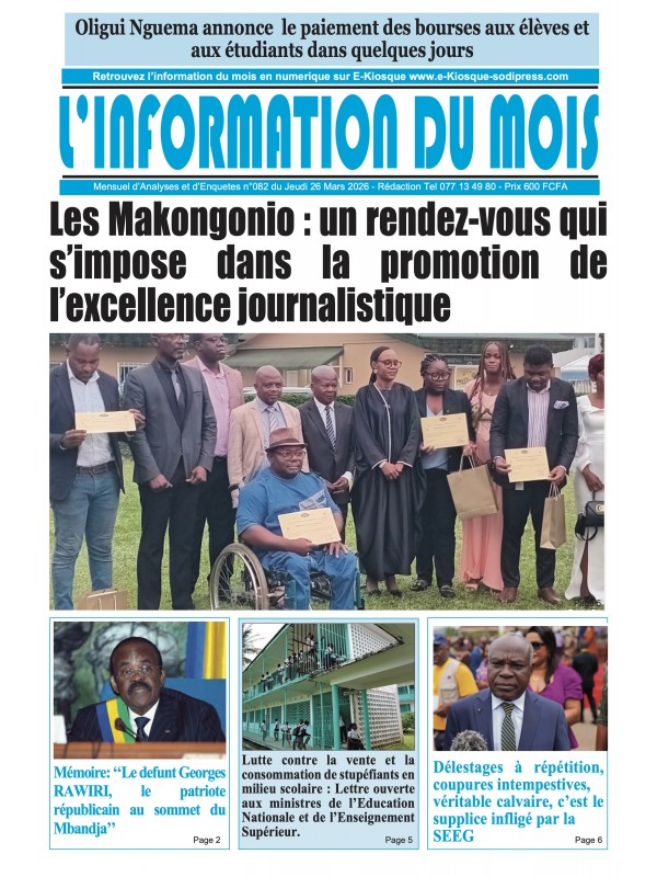 L'information du mois 26/03/2026