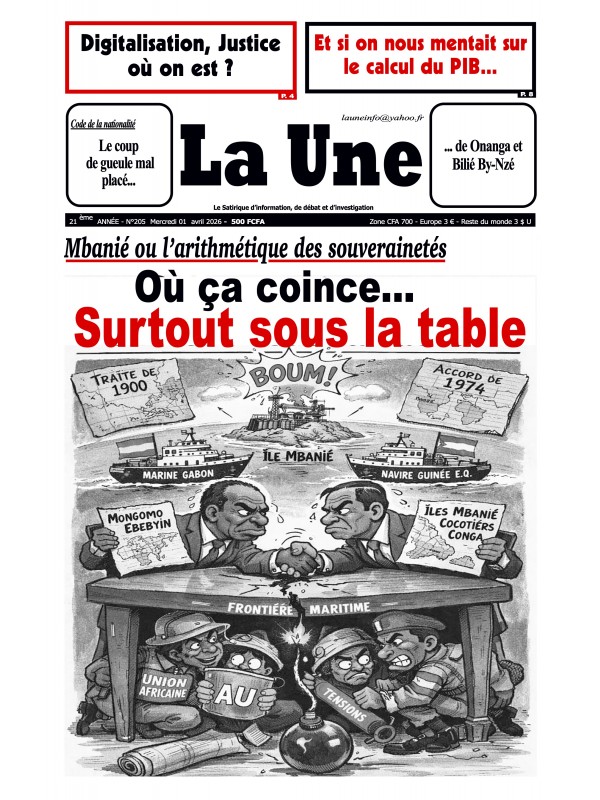 La Une 01/04/2026