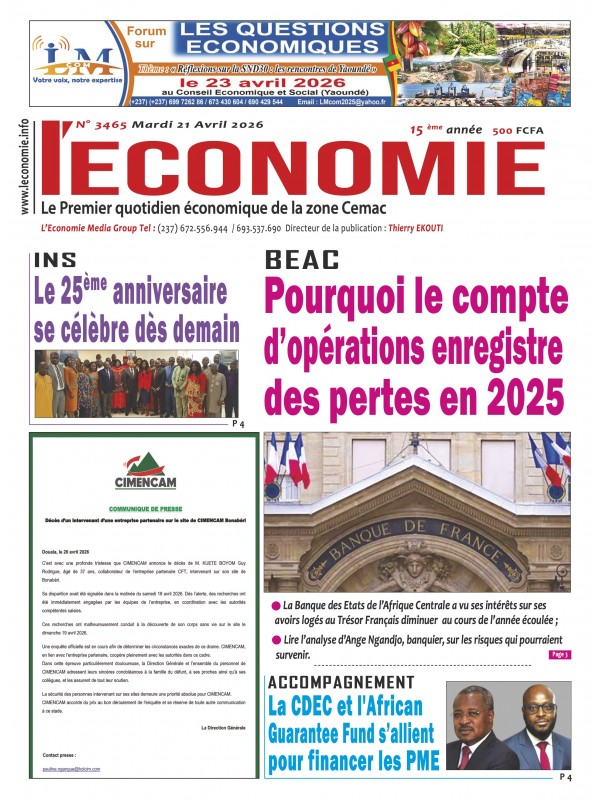 Le quotidien de l'economie 21/04/2026
