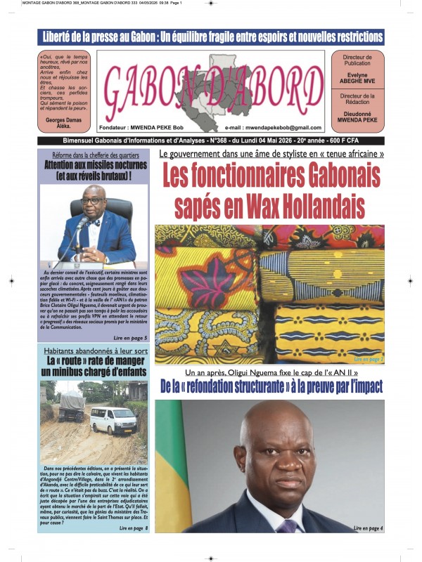 Gabon d'abord 04/05/2026
