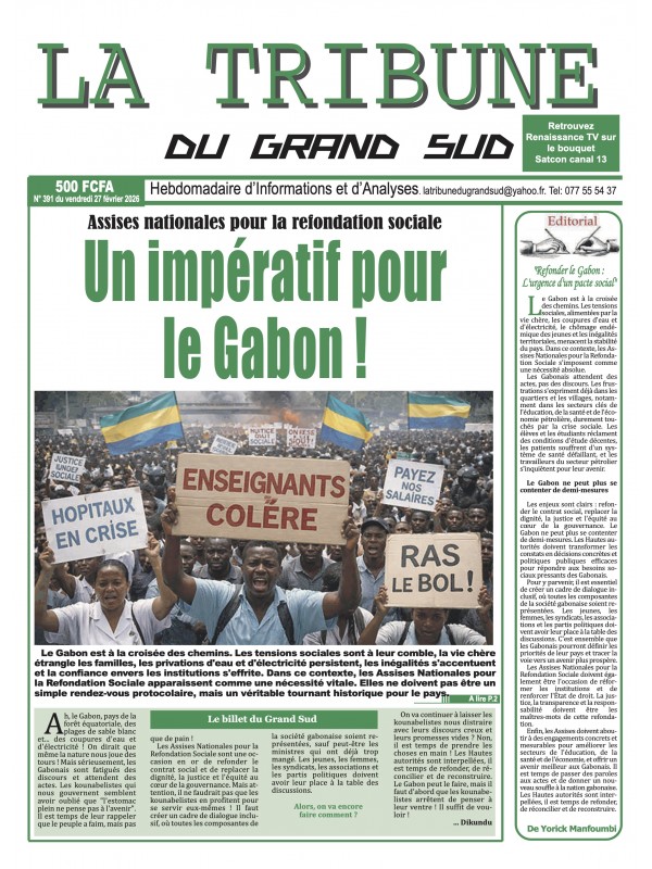 La Tribune du Grand Sud 27/02/2026
