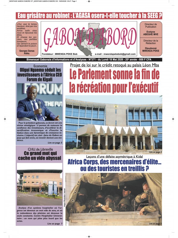 Gabon d'abord 18/05/2026