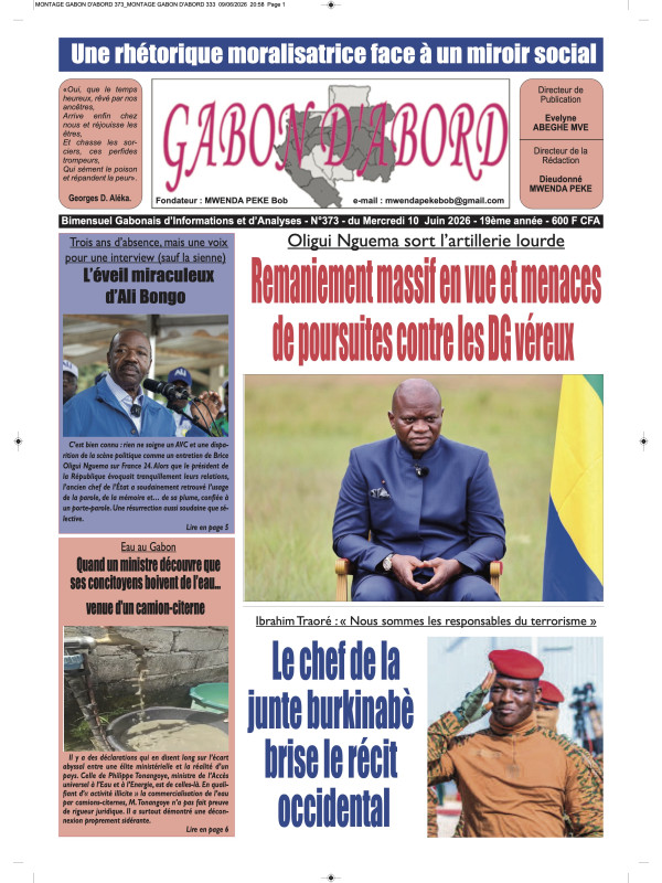 Gabon d'abord 10/06/2026