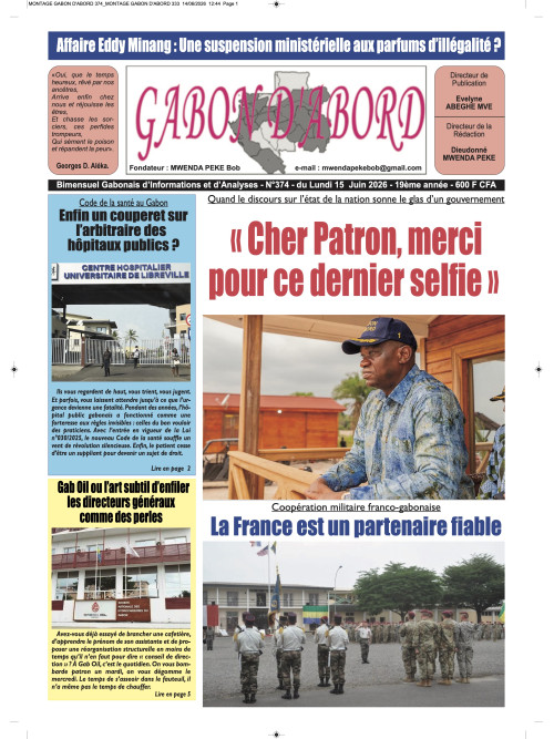 Gabon d'abord 15/06/2026