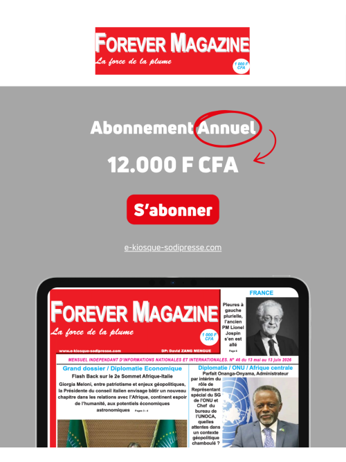 FOREVER MAGAZINE - ABONNEMENT ANNUEL