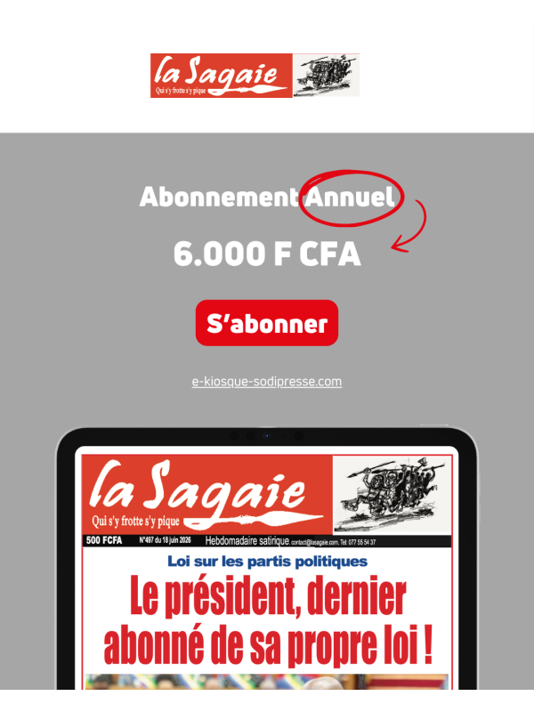 La Sagaie - ABONNEMENT ANNUEL