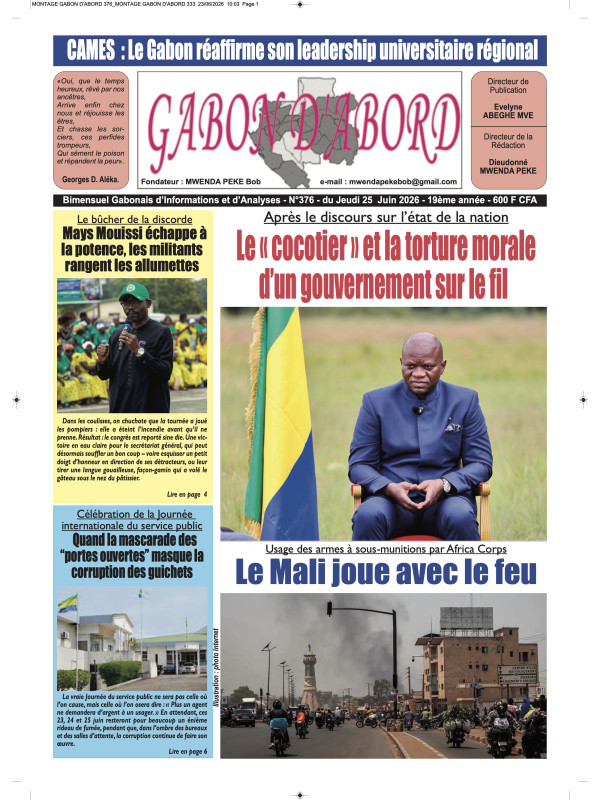 Gabon d'abord 25/06/2026