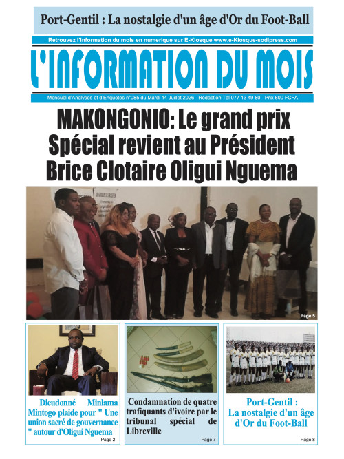 L'information du mois 14/07/2026