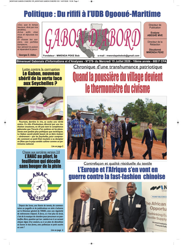 Gabon d'abord 15/07/2026