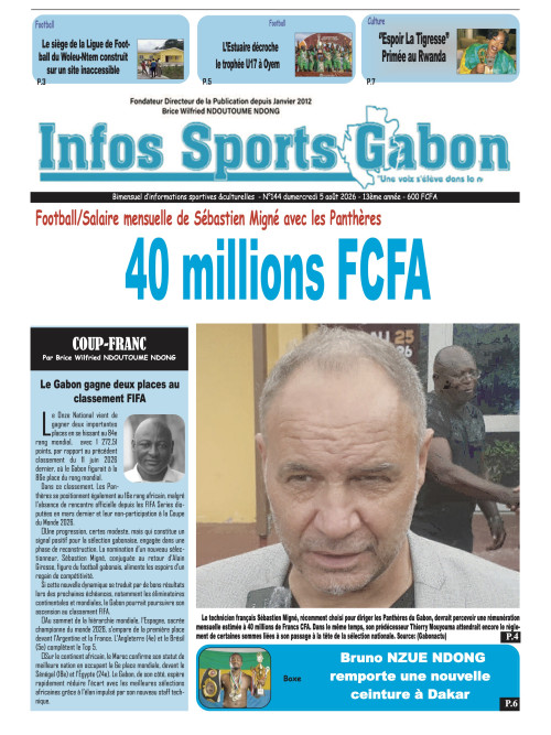 INFOS SPORTS GABON 05/08/2026