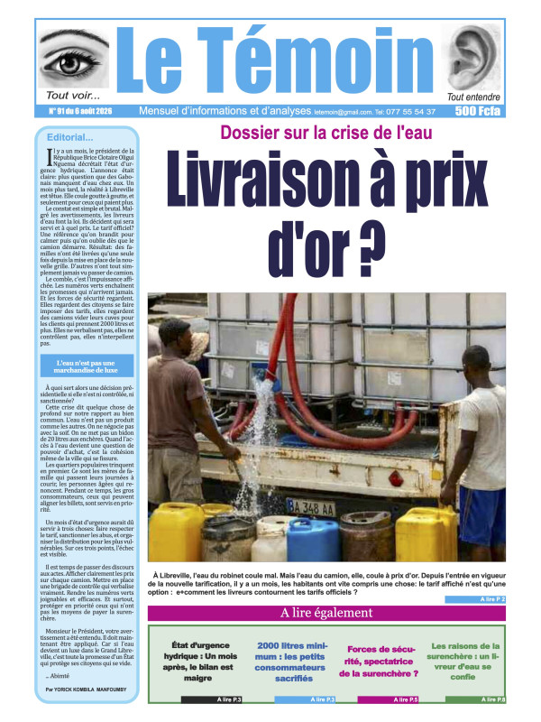 Le Temoin 06/08/2026