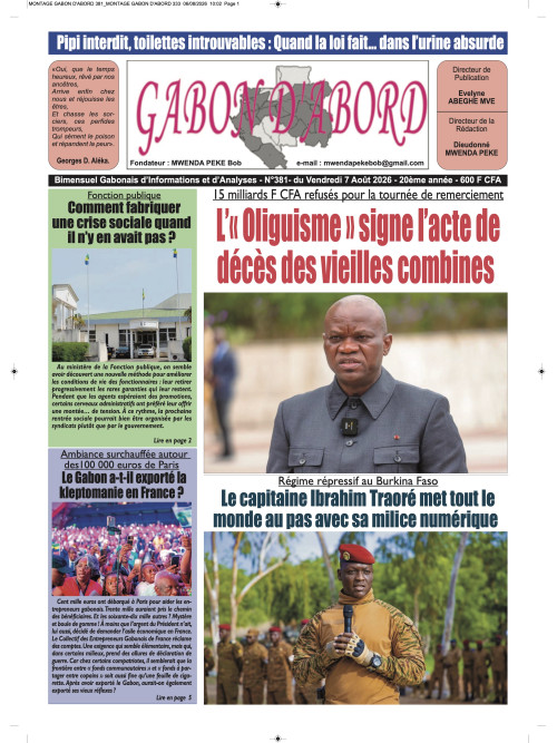Gabon d'abord 07/08/2026