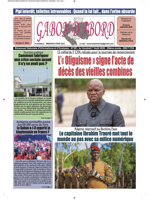 Gabon d'abord 07/08/2026