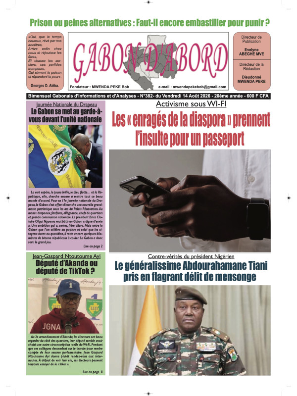 Gabon d'abord 14/08/2026