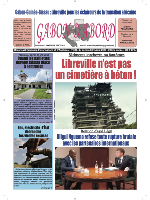 Gabon d'abord 21/08/2026