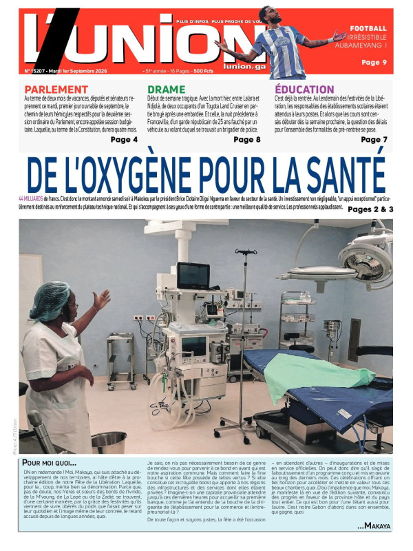 L'Union 01/09/2026