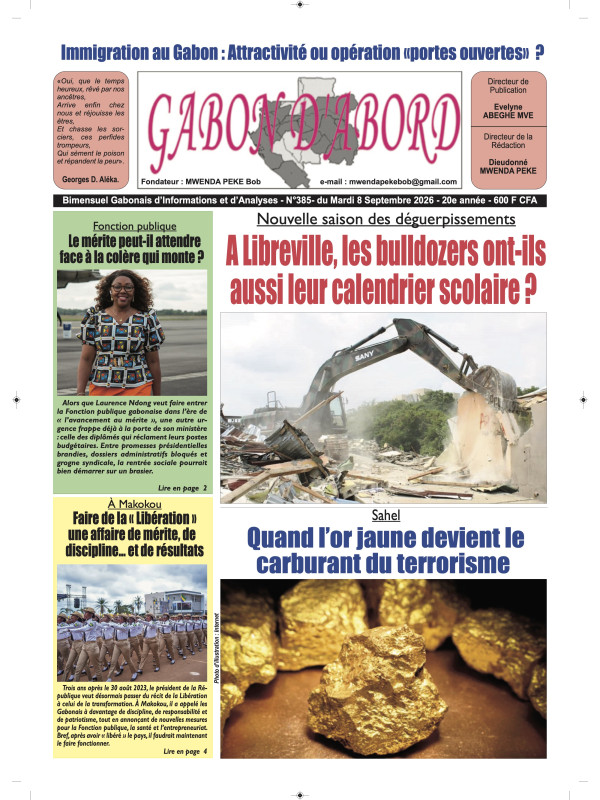Gabon d'abord 08/09/2026