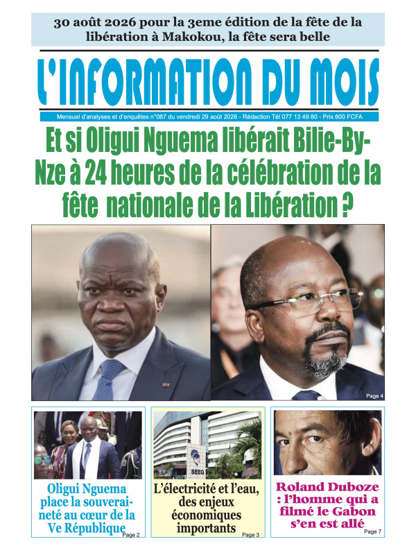 L'information du mois 29/08/2026