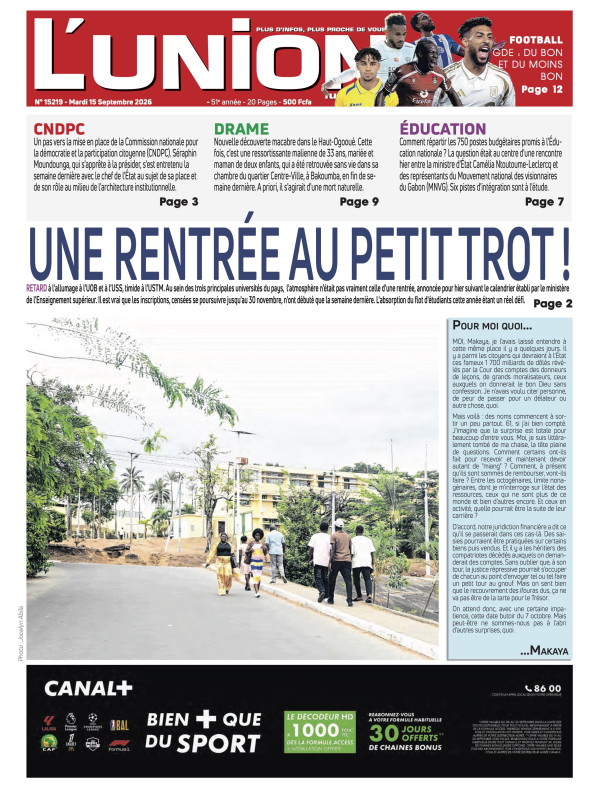 L'Union 15/09/2026