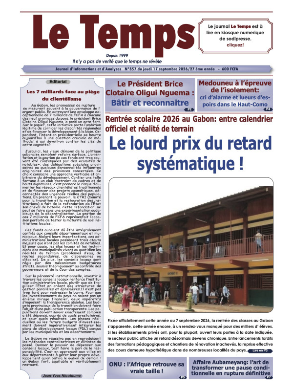 Le Temps 17/09/2026