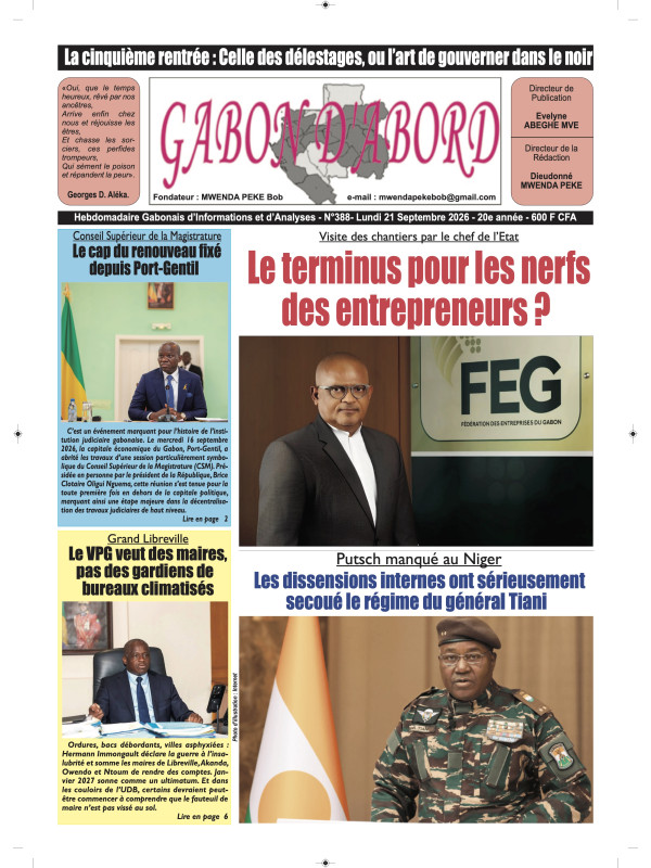 Gabon d'abord 21/09/2026