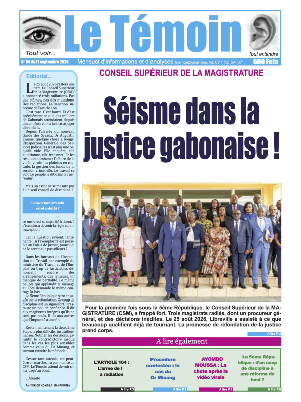 Le Temoin 21/09/2026