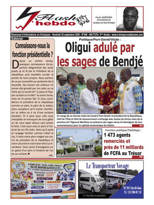 Flash W Hebdo 25/09/2026