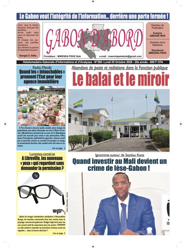 Gabon d'abord 05/10/2026