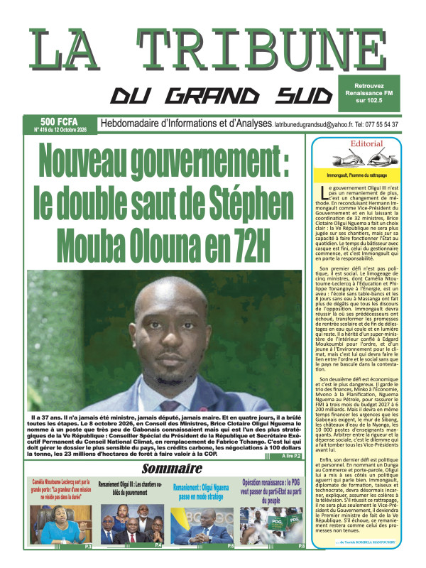 La Tribune du Grand Sud 12/10/2026